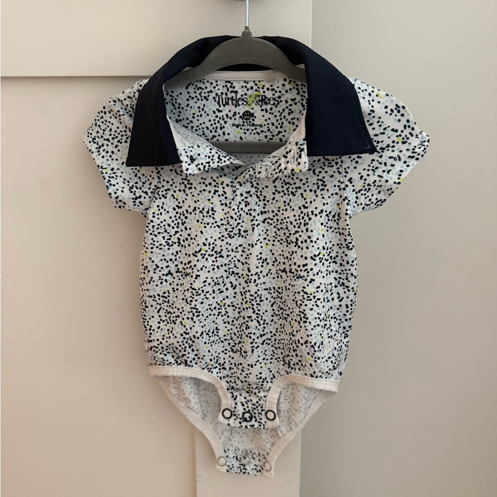 Turtles & Tees - 0-3 Month Golf Polo Onesie